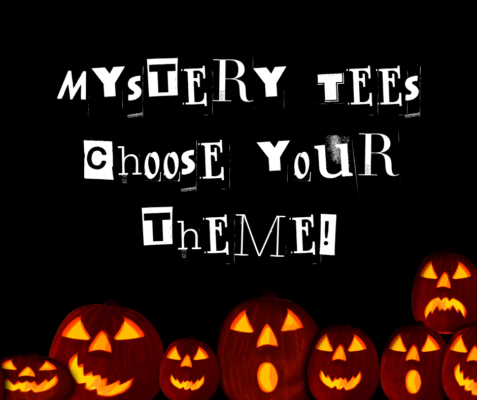 Mystery Tee Shirts Comfort Colors or Gildan Crewneck Sweatshirts