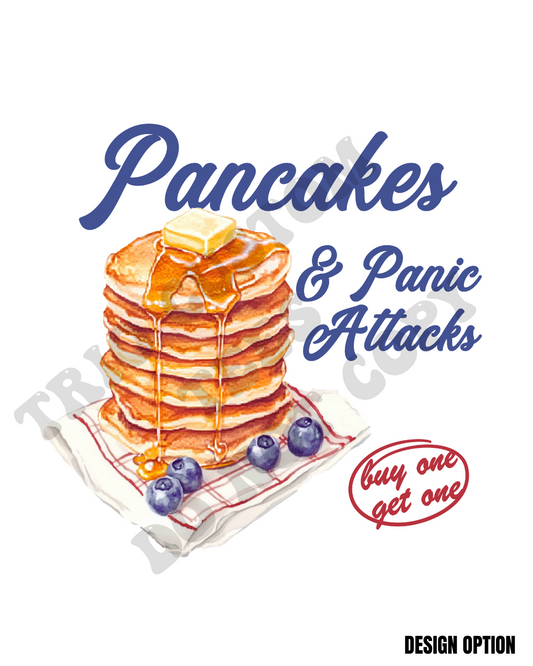 Pancakes and Panic Attacks Mental Health Humor Design