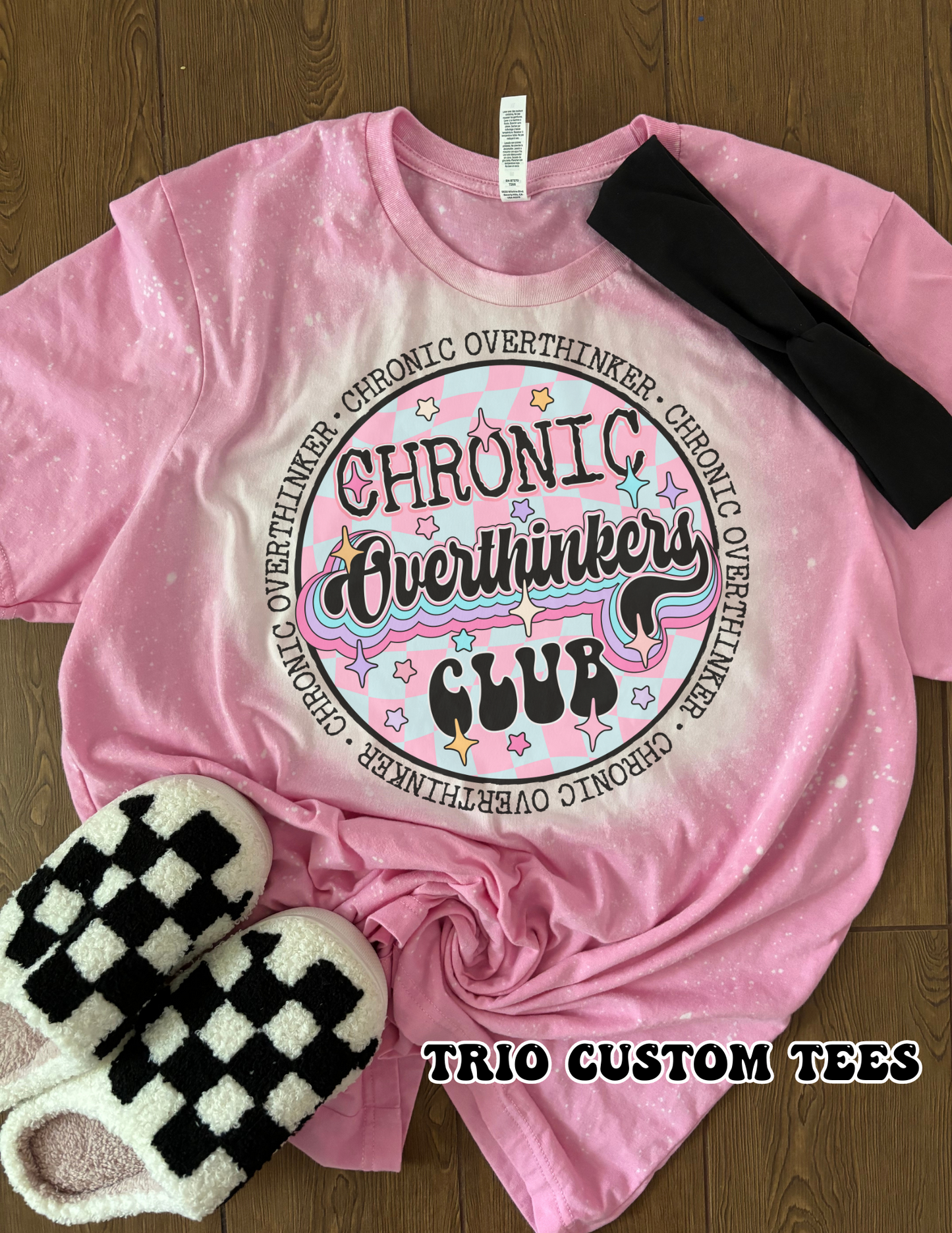 Chronic Overthinker Club Anxiety Mental Health Tee