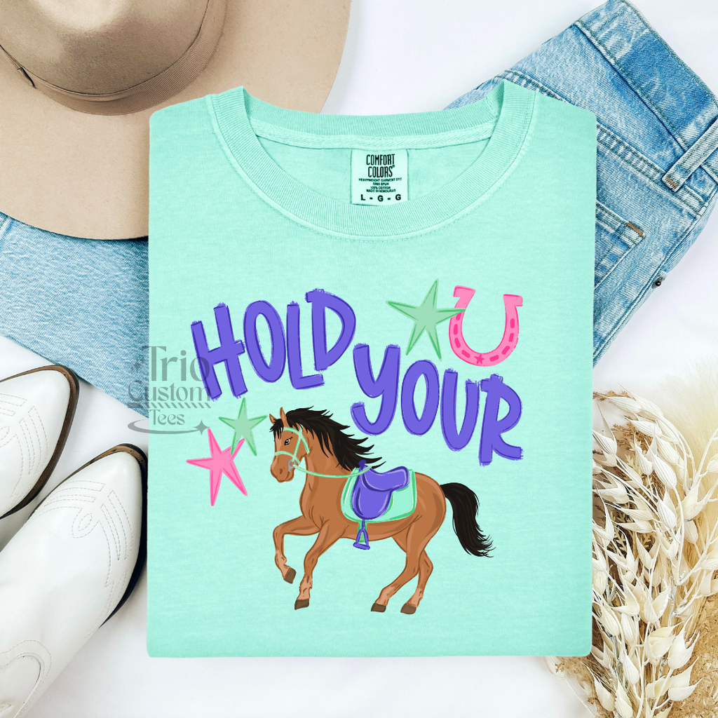 Hold your horses comfort colors tee shirt