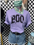 Boo Halloween Ghost Comfort Colors Tee Shirt
