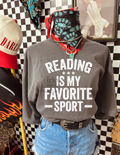 Reading is my Favorite Sport Read Book Comfort Colors Tee Shirt