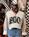 Boo Crewneck Ghost Halloween Sweatshirt