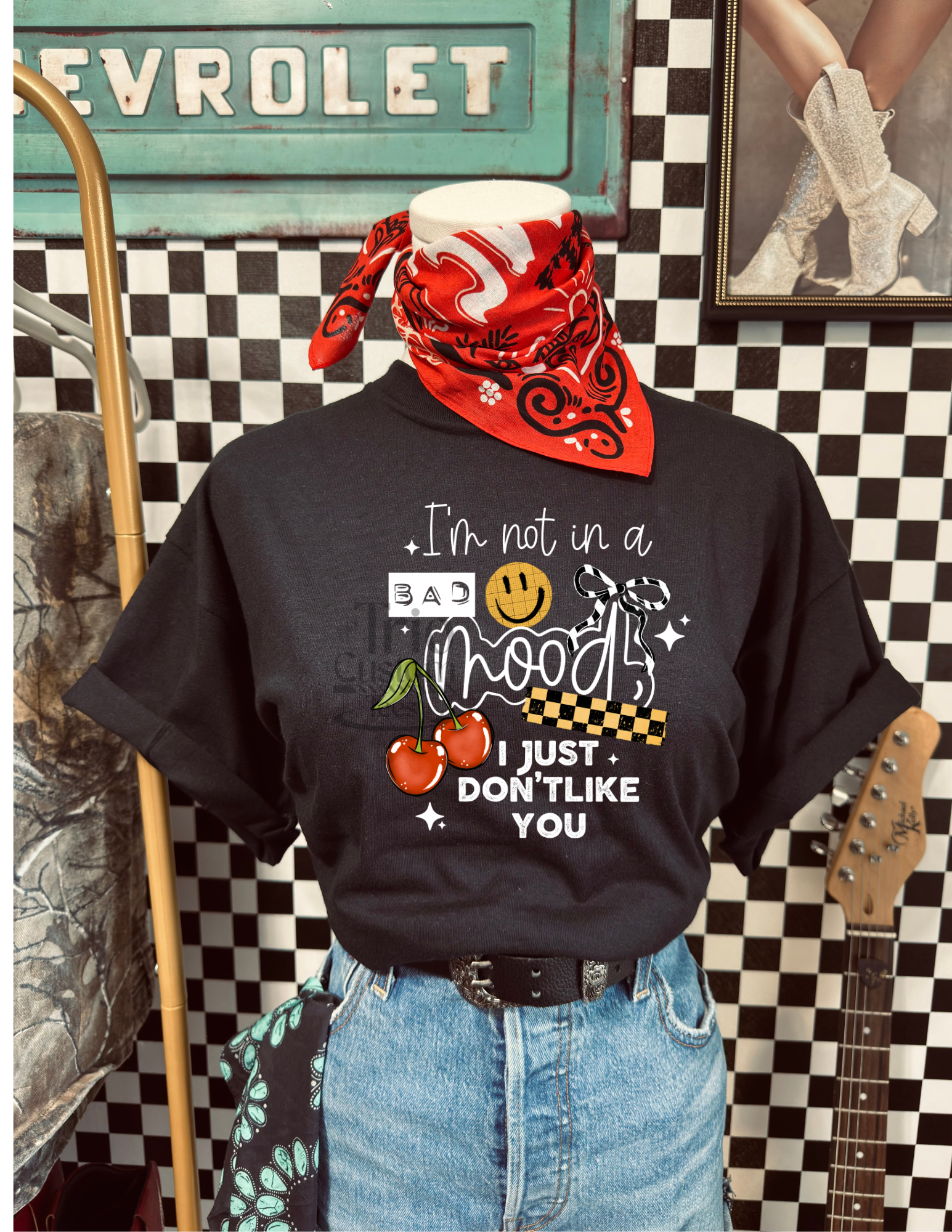 I'm not in a bad mood I just don't like you comfort colors sarcasm tee shirt funny