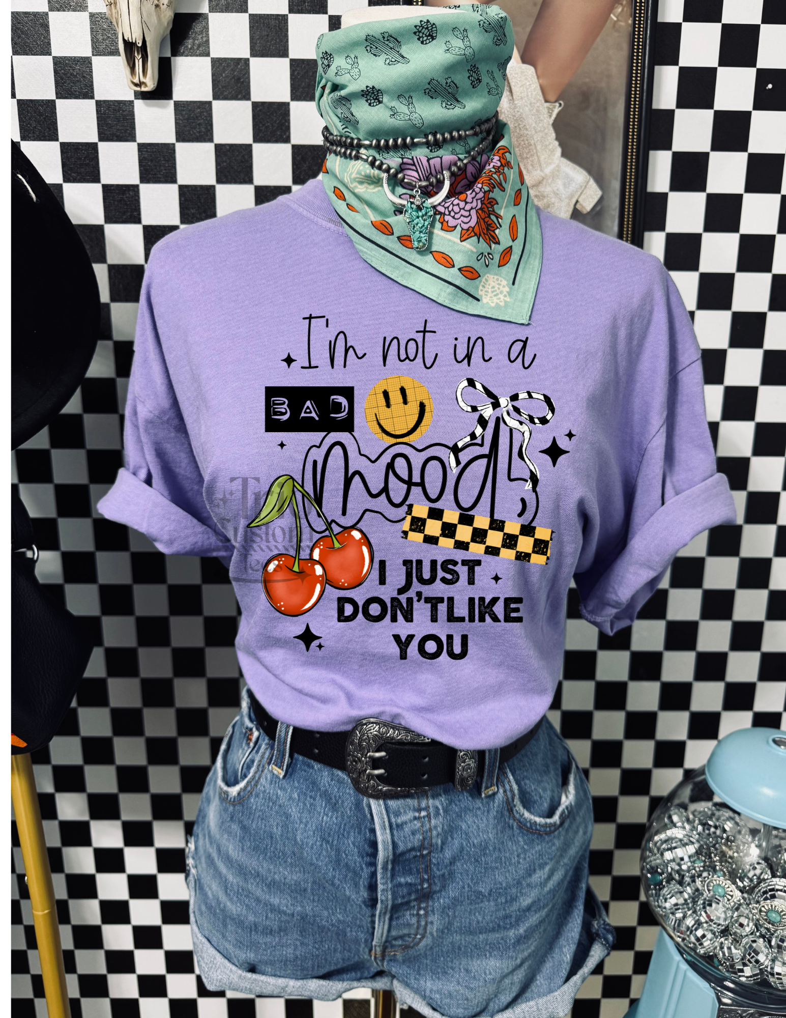 I'm not in a bad mood I just don't like you comfort colors sarcasm tee shirt funny