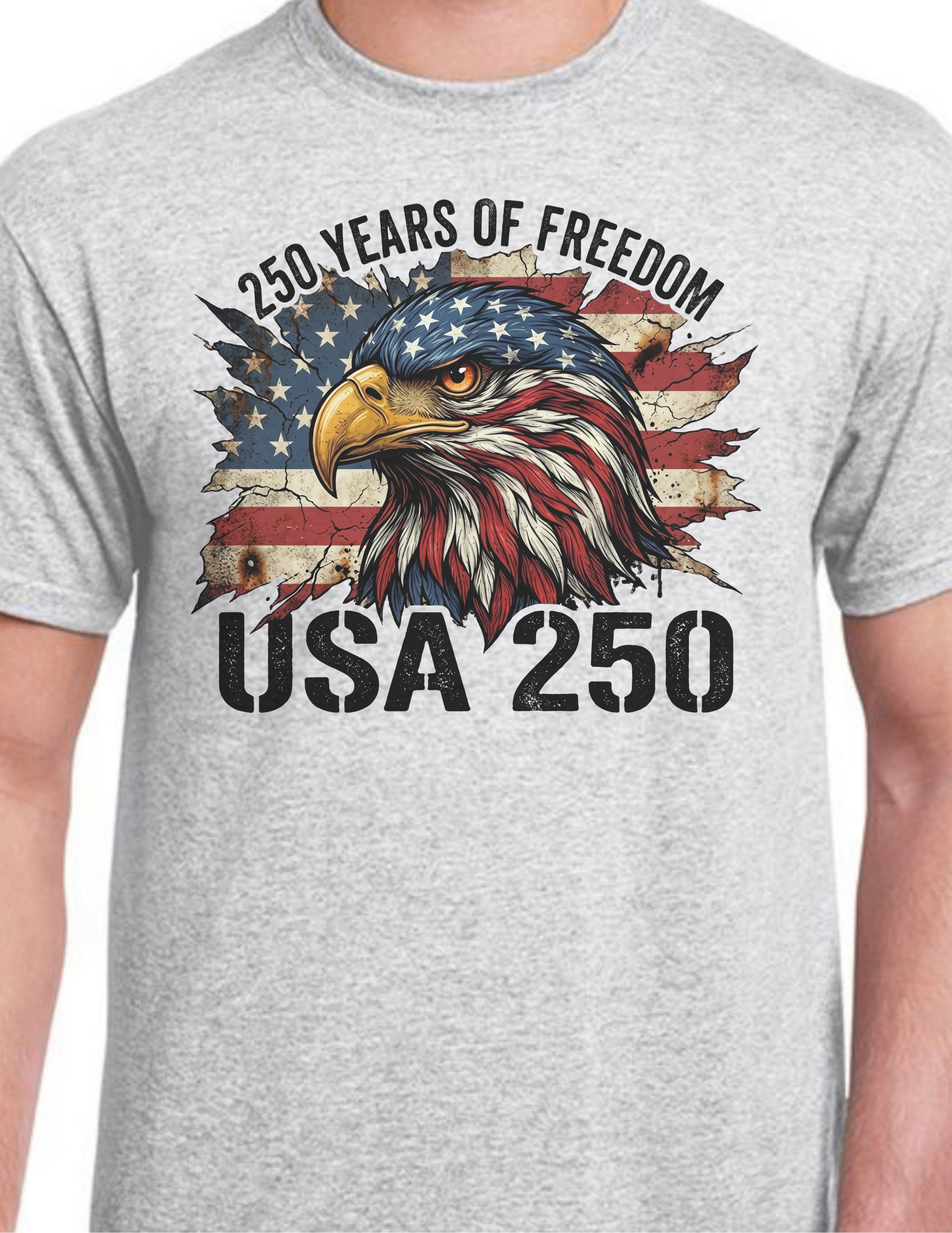 USA 250 Years designs tee shirts